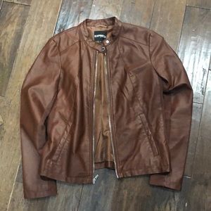 Express faux leather jacket